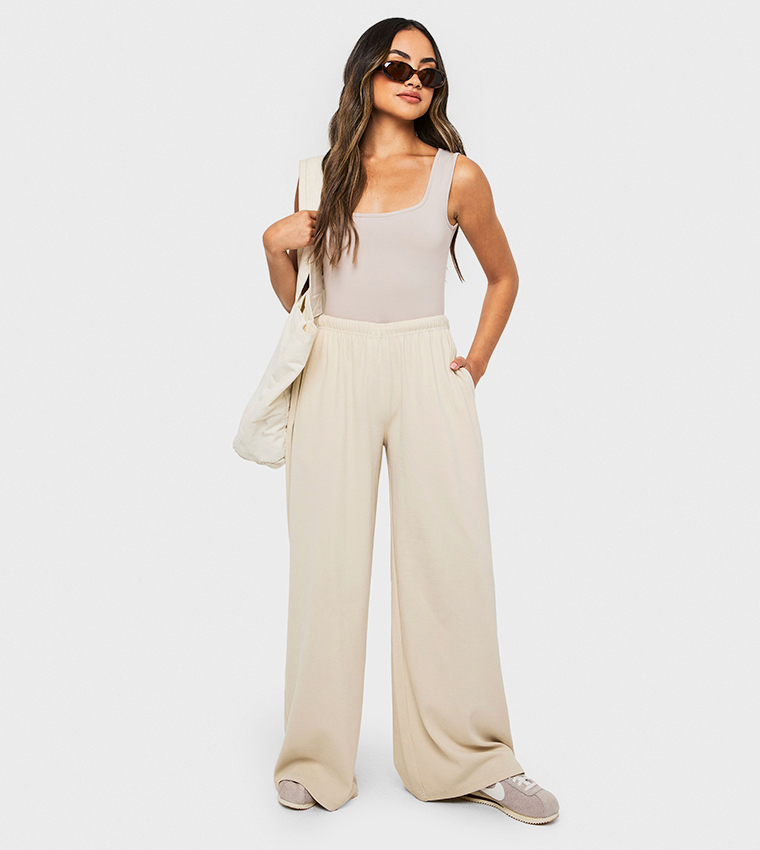 Soft Slinky Scoop Neck Bodysuit