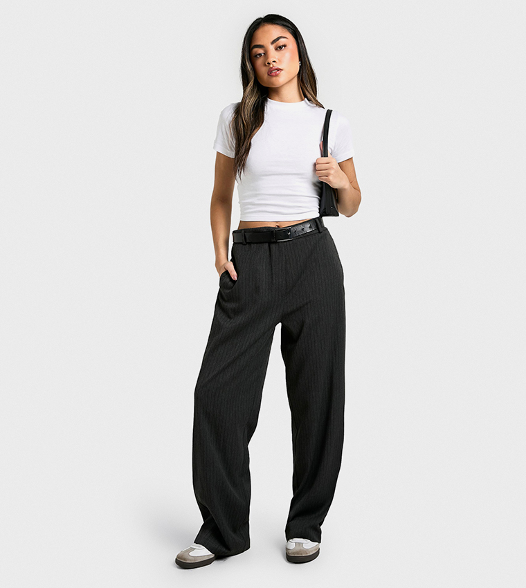 Solid Short Sleeves Crop T-Shirt