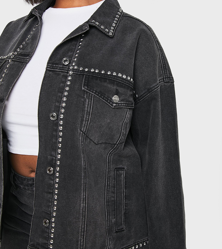 جاكيت جينز للمقاسات الكبيرة