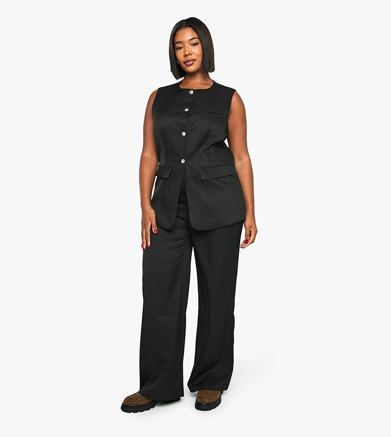 Curve Tailored Straight Fit Trousers