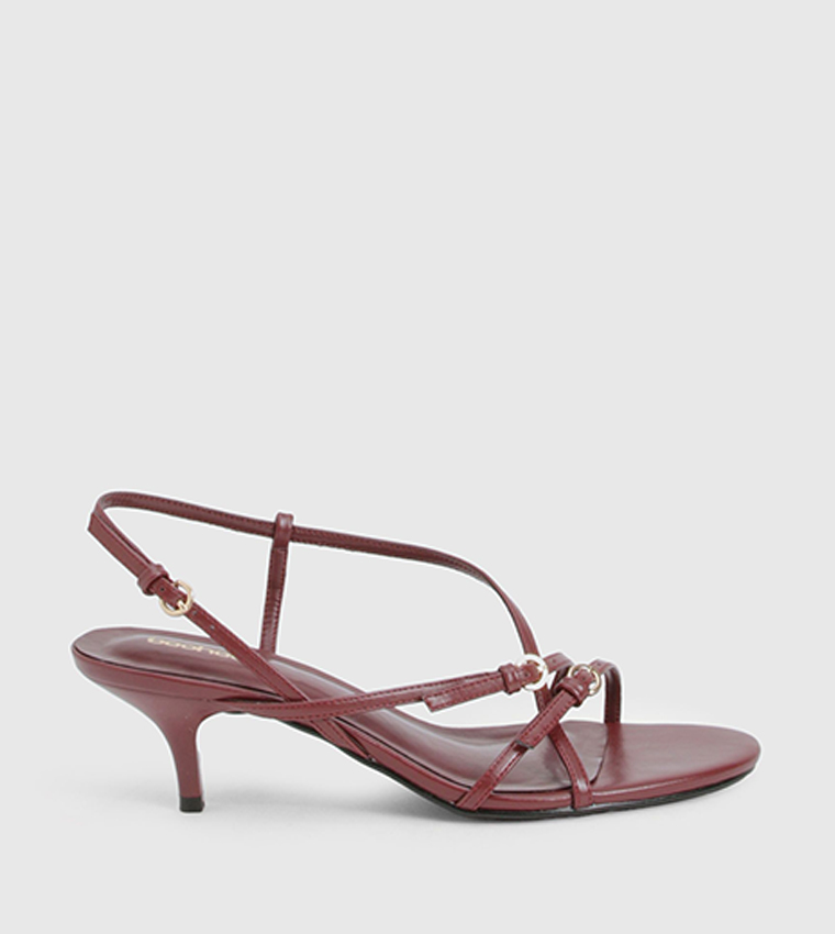 Buckle Strap Detail Heel Sandals