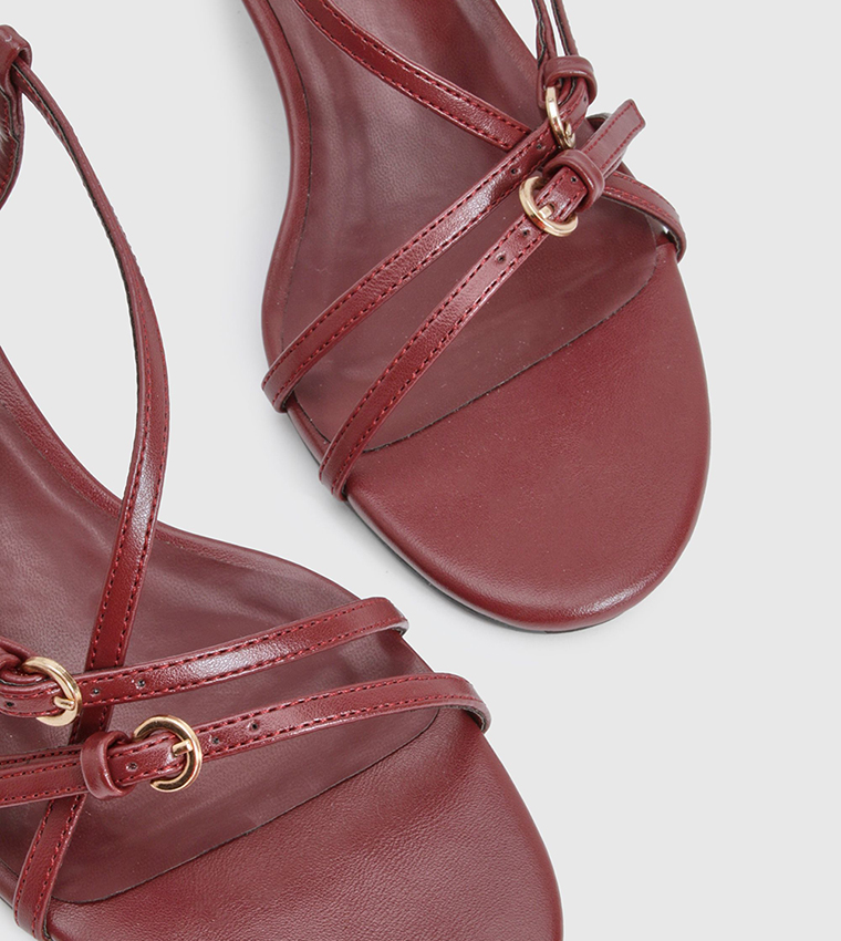 Buckle Strap Detail Heel Sandals