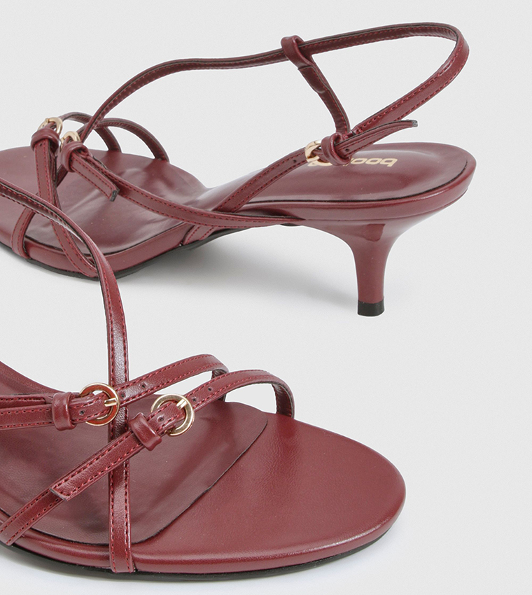 Buckle Strap Detail Heel Sandals