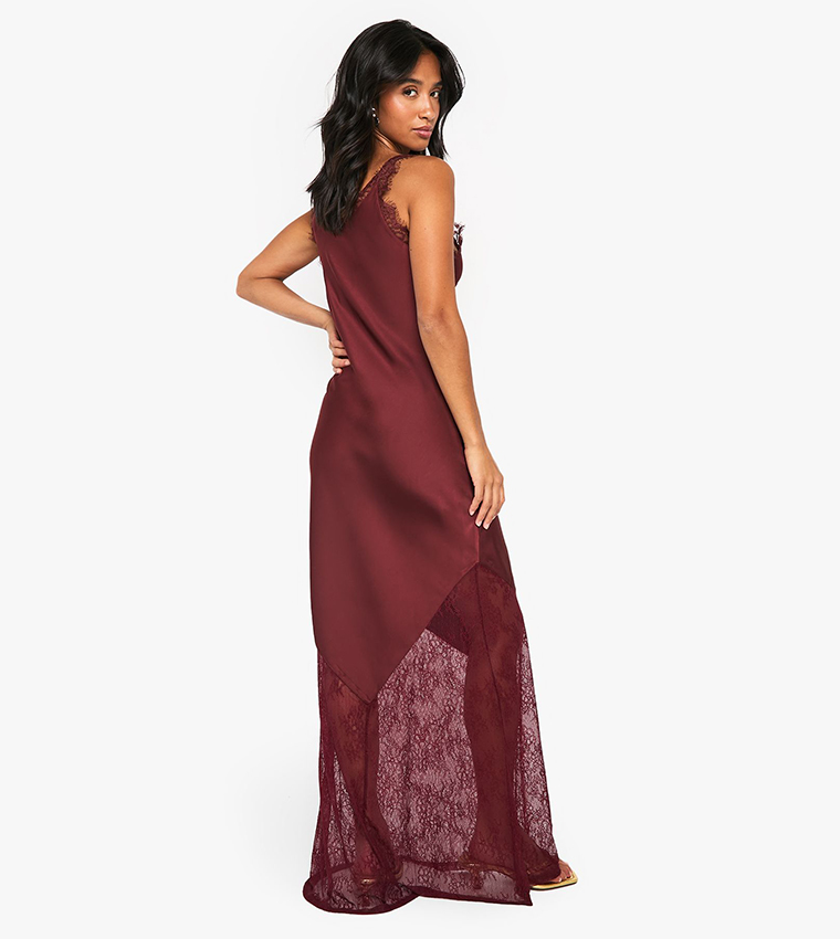 Petite Lace Hem Slip Dress