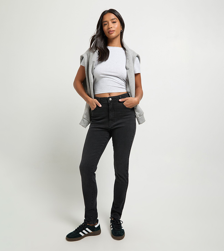 Petite High Waist Skinny Fit Jeans