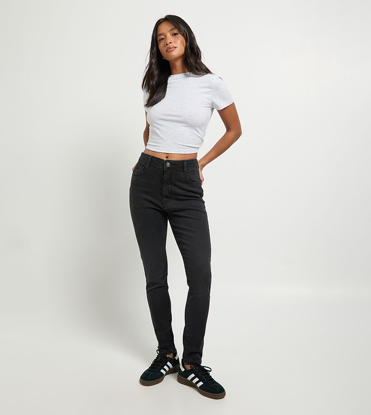 Petite High Waist Skinny Fit Jeans