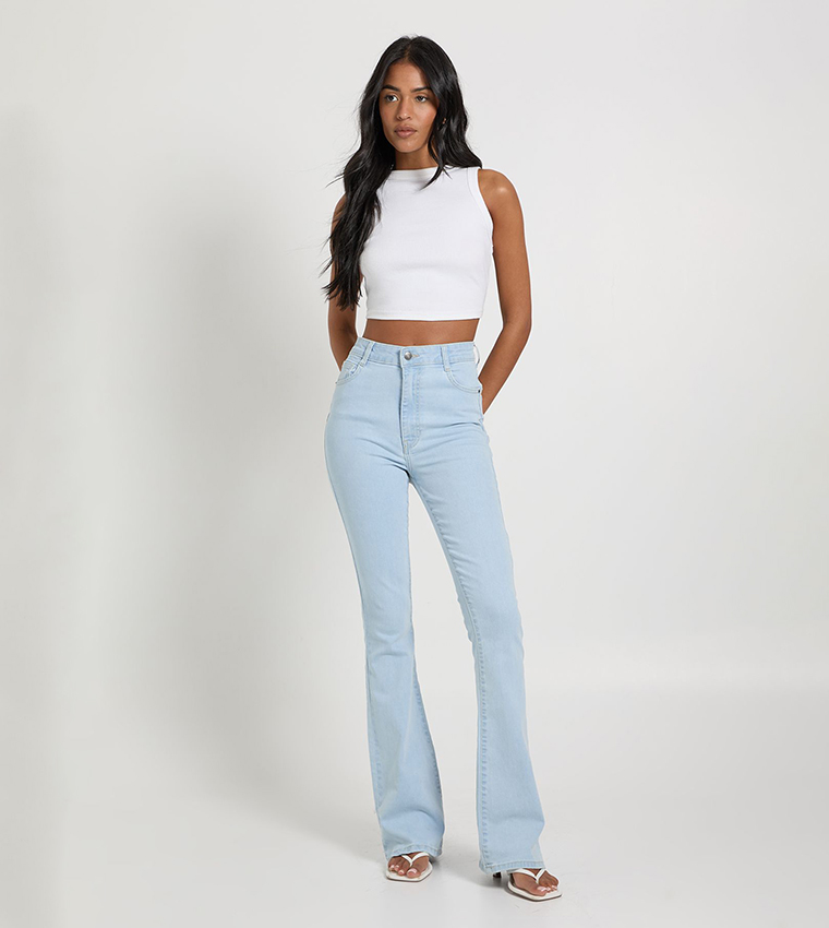 Tall High Waist Flared Jeans