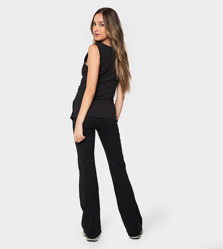 Supersoft Sculpt Bump Support Maternity Yoga Flared Leggings