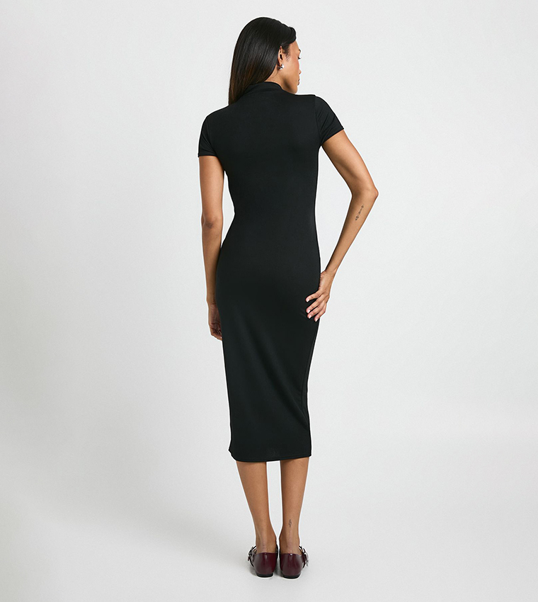 Maternity Super Soft Collared Button Down Midaxi Dress