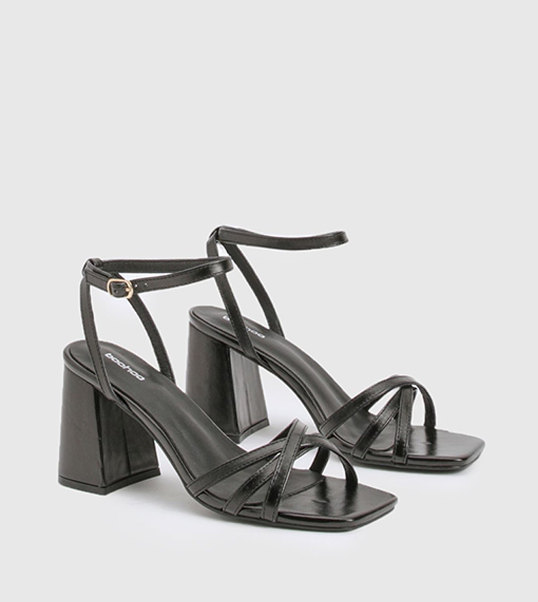 Strappy Low Block Heel Sandals