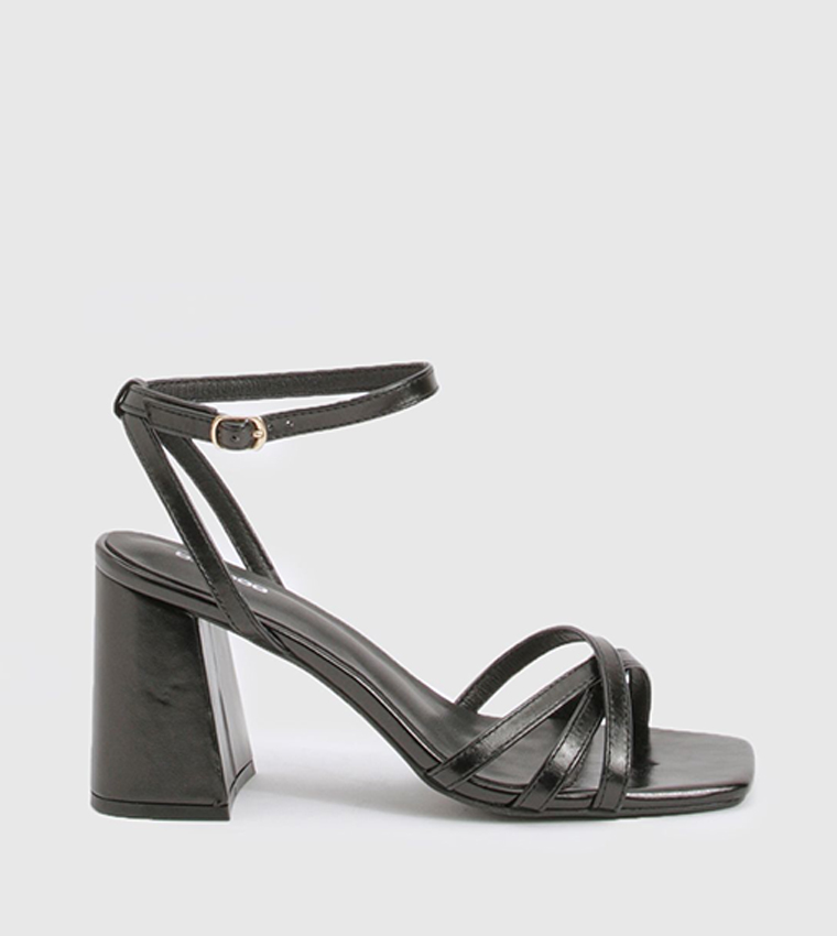 Strappy Low Block Heel Sandals