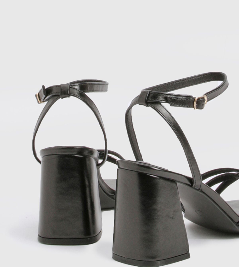 Strappy Low Block Heel Sandals