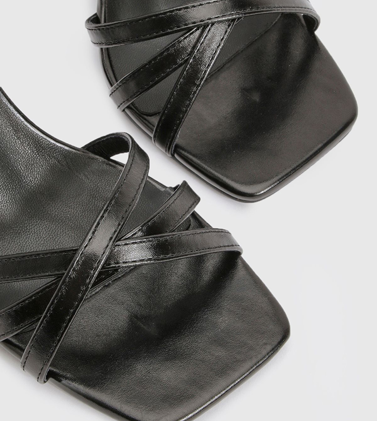 Strappy Low Block Heel Sandals