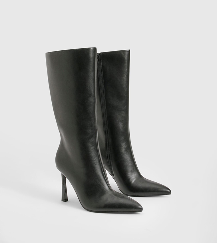 Pointed Toe Mid Calf Shoe Boots