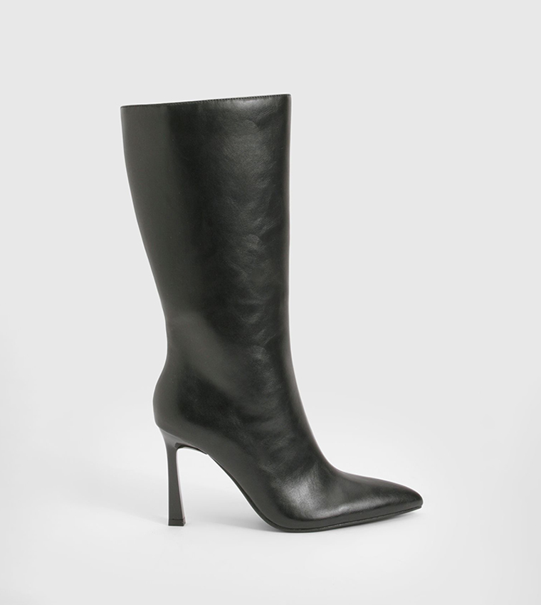 Pointed Toe Mid Calf Shoe Boots
