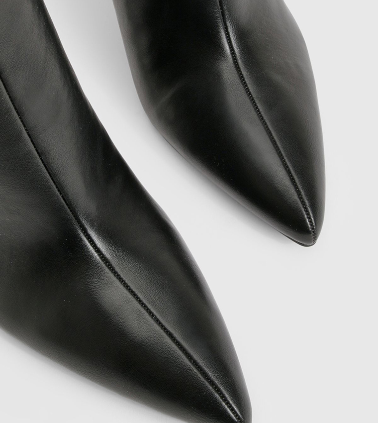 Pointed Toe Mid Calf Shoe Boots