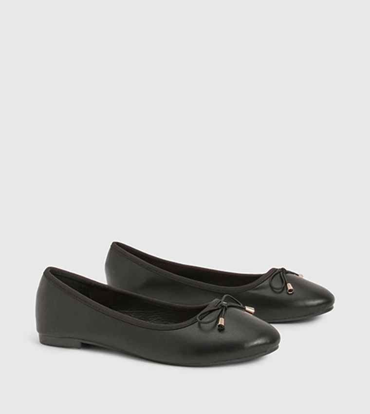 Bow Detail Trim Ballerinas