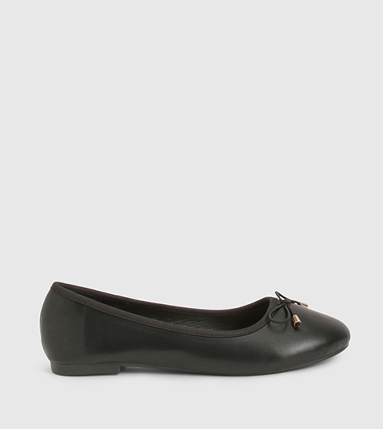 Bow Detail Trim Ballerinas