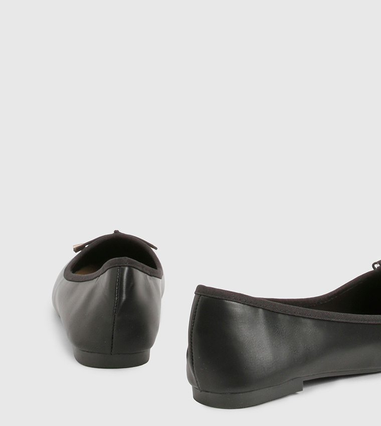 Bow Detail Trim Ballerinas