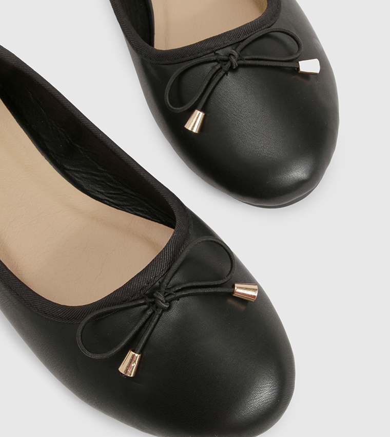 Bow Detail Trim Ballerinas