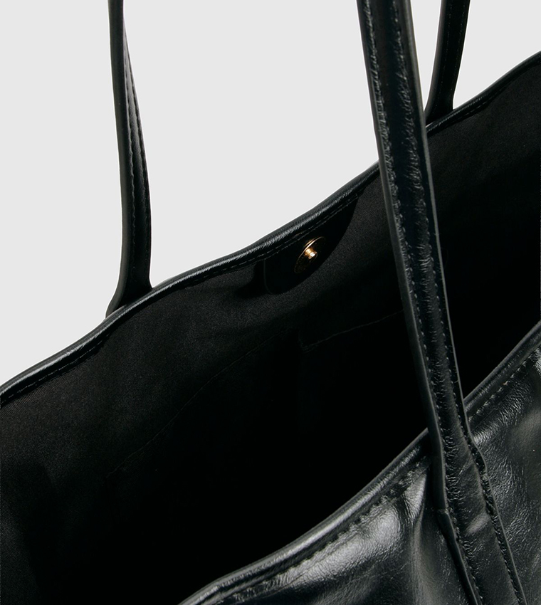 Solid Oversized Tote Bag