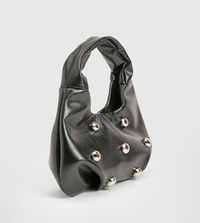 Studded Detail Hobo Bag