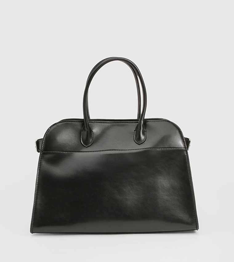 Buy Boohoo Textured Satchel Bag In Black 6thStreet UAE