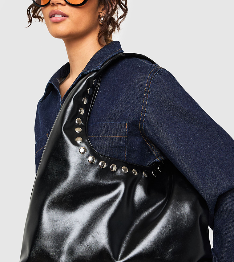 Studded Detail Shoulder Bag