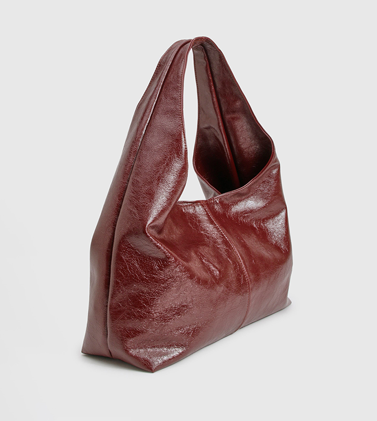 Textured Slouchy Tote Bag