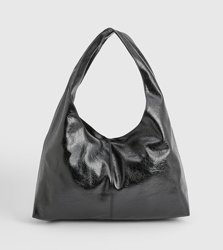 Textured Slouchy Tote Bag