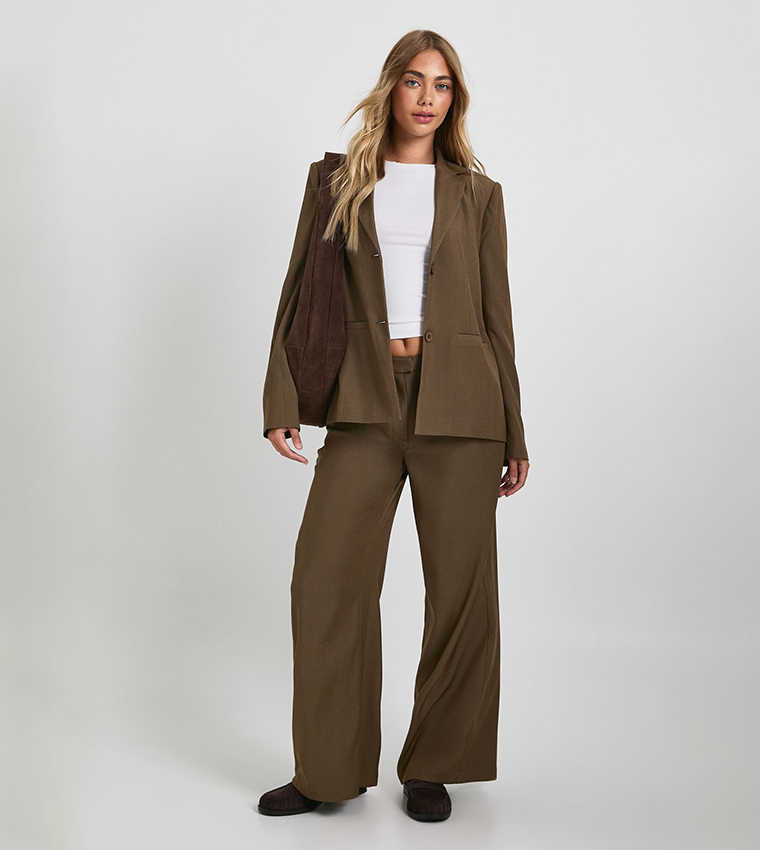 Cinched Waist Tailored Blazer