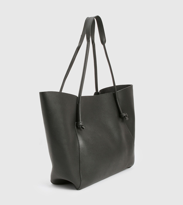 Textured Structured Tote Bag