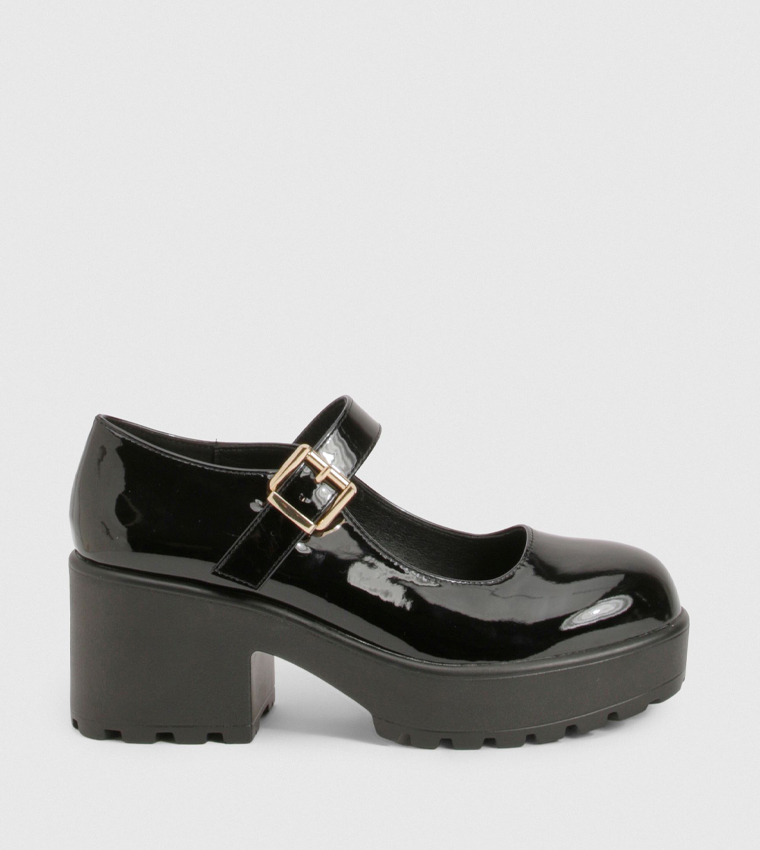Chunky Heeled Mary Jane Shoes