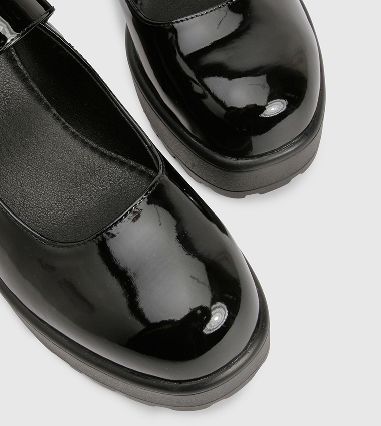 Chunky Heeled Mary Jane Shoes