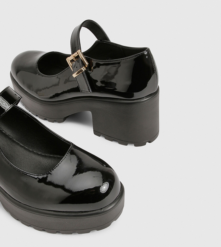 Chunky Heeled Mary Jane Shoes