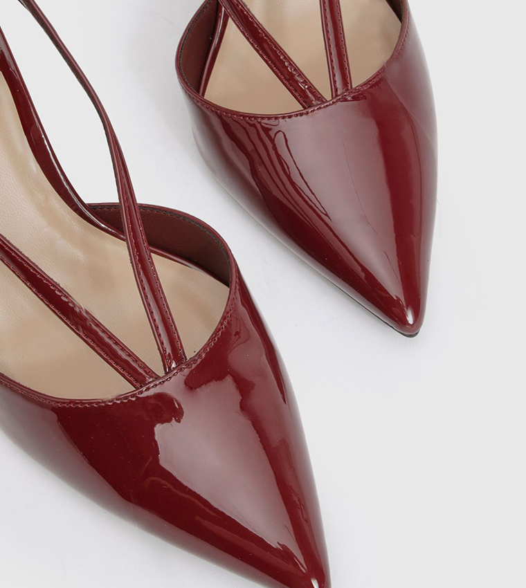 Patent Strap Detail Pumps