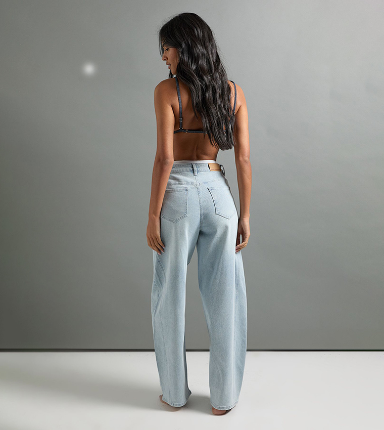 The Tall Mid Waist Barrel Jeans