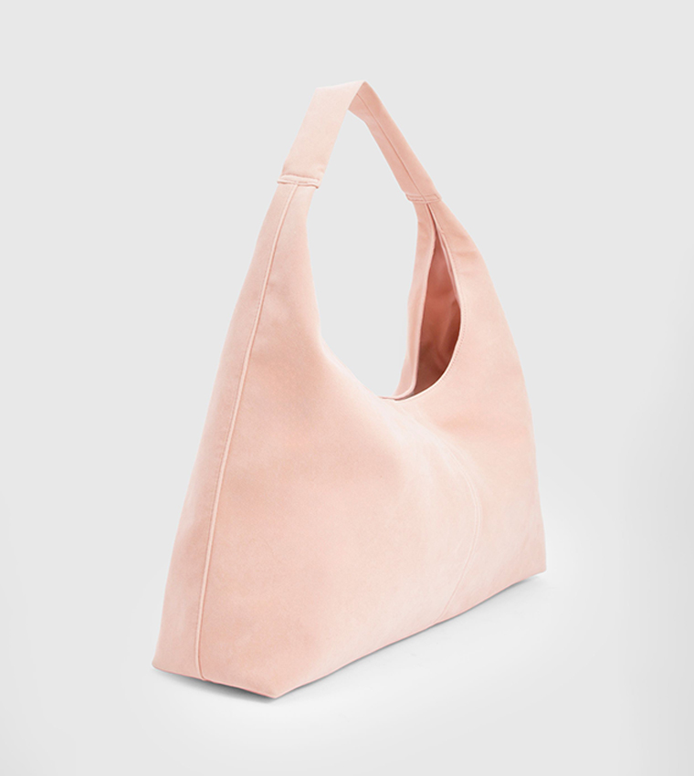 Faux Suede Tote Bag