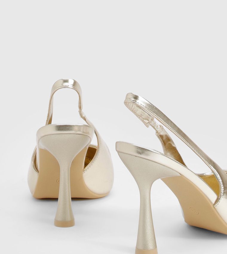 Pointed Toe Slingback Pumps