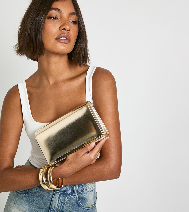 شنطة كلاتش ميتاليك 