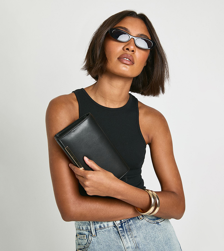 Structured Clutch Bag