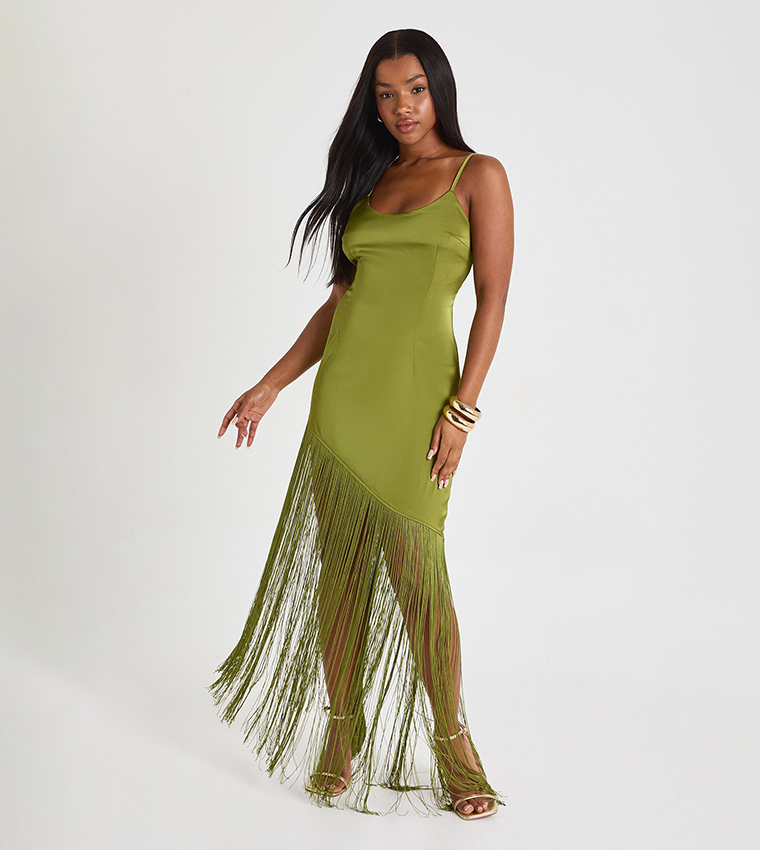 فستان ميداكسي ساتان 