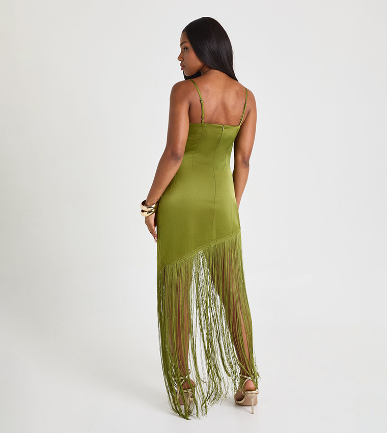 فستان ميداكسي ساتان 