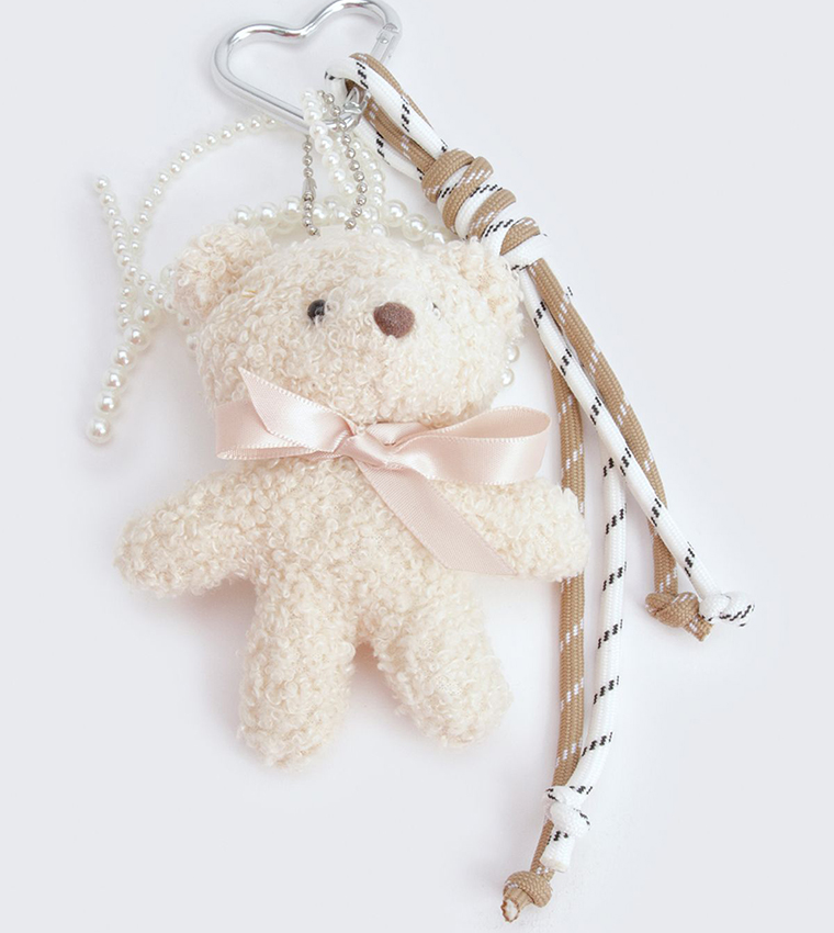 Pearl Bow & Bear Bag Charm