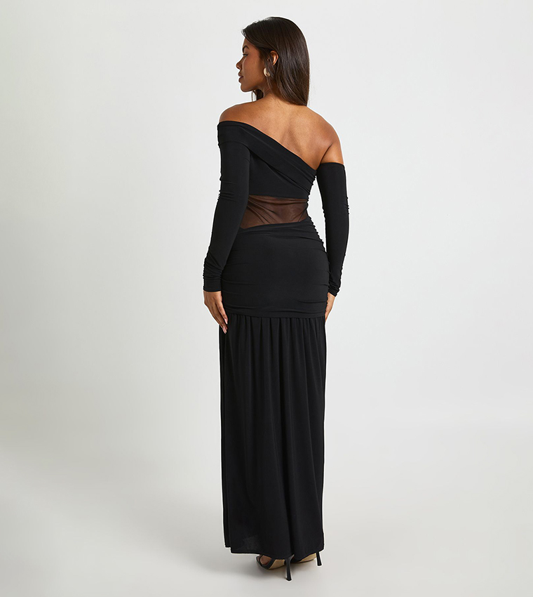 فستان ماكسي بفتحة