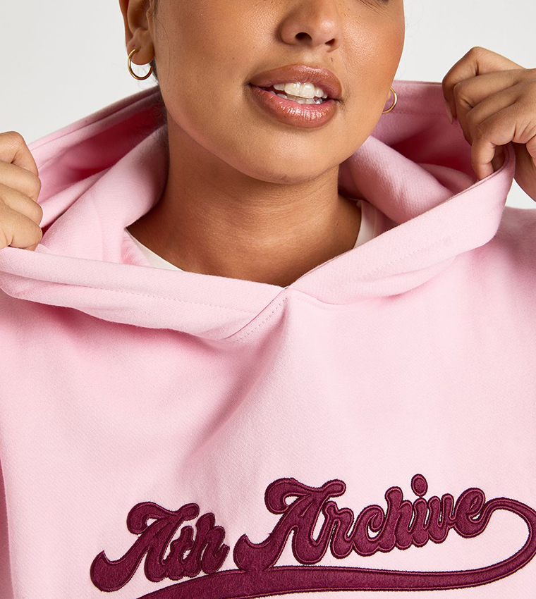 هودي أوفرسايز بسحاب وطبعة للمقاسات الكبيرة 