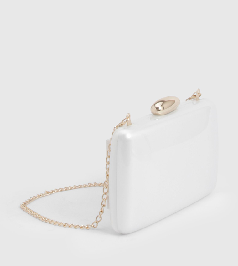 Pearlised Acrylic Clutch Bag