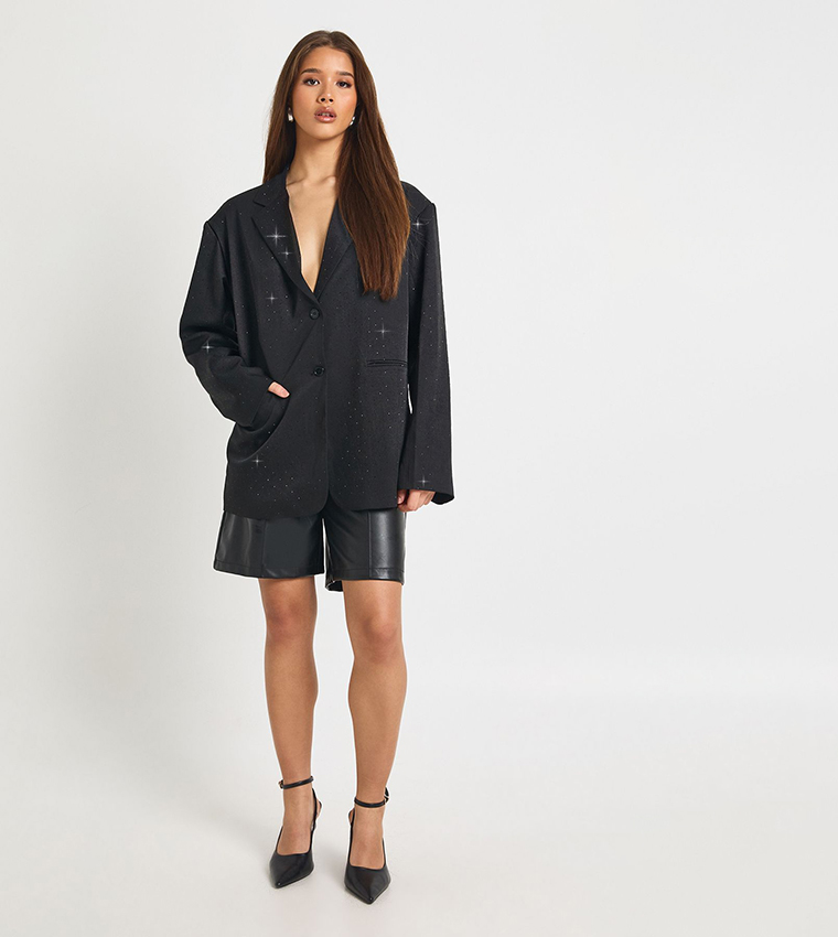 جاكيت اوفرسايز كم طويل 