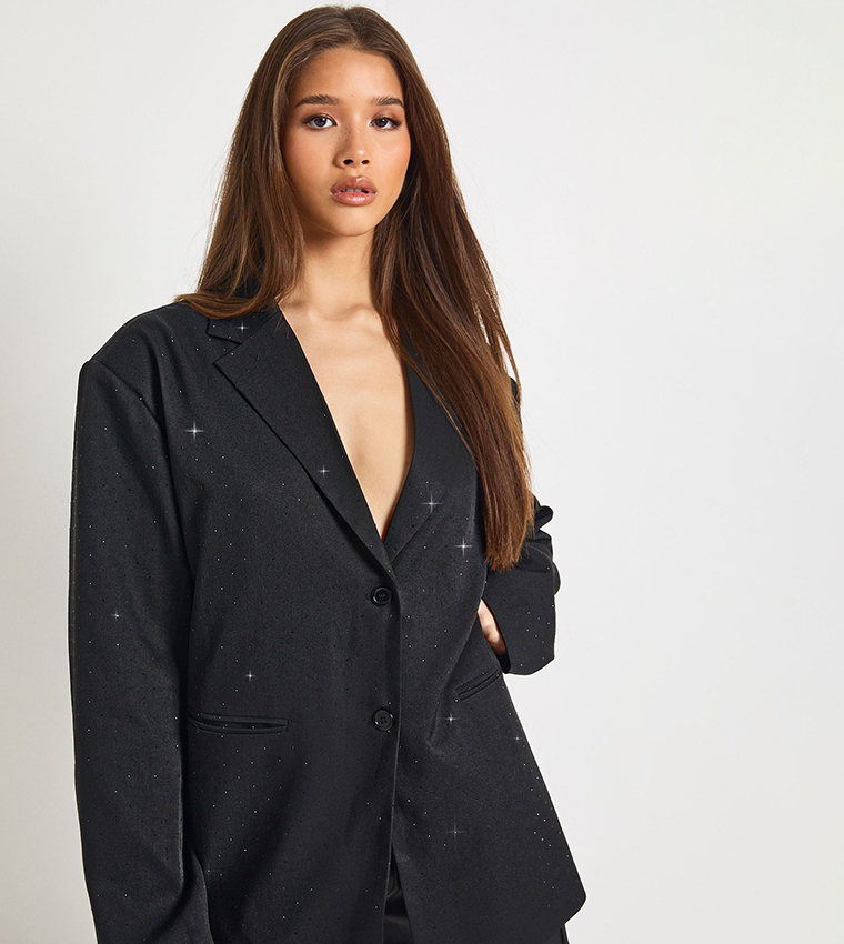 جاكيت اوفرسايز كم طويل 