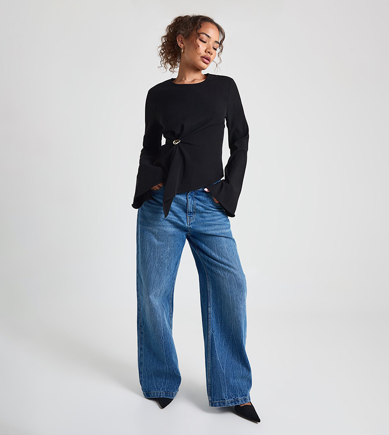 Accessory Trim Long Sleeves Top